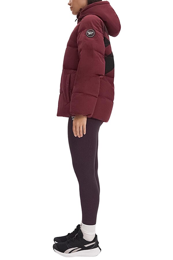 Clothing Reebok Q4D Stretch Puffer Fau Fl Бордовый