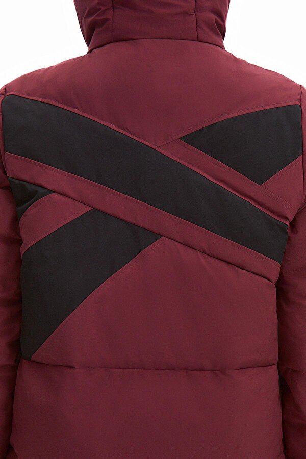 Clothing Reebok Q4D Stretch Puffer Fau Fl Бордовый