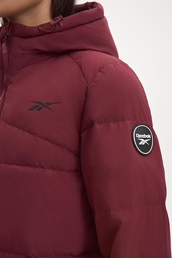 Clothing Reebok Q4D Stretch Puffer Fau Fl Бордовый