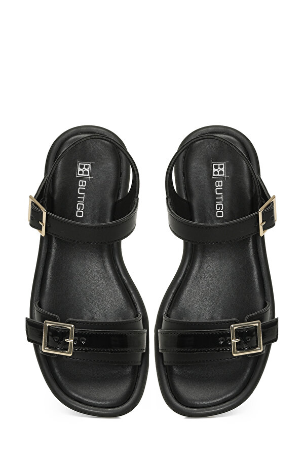 25S-276 5FX Siyah Kadın Düz Sandalet