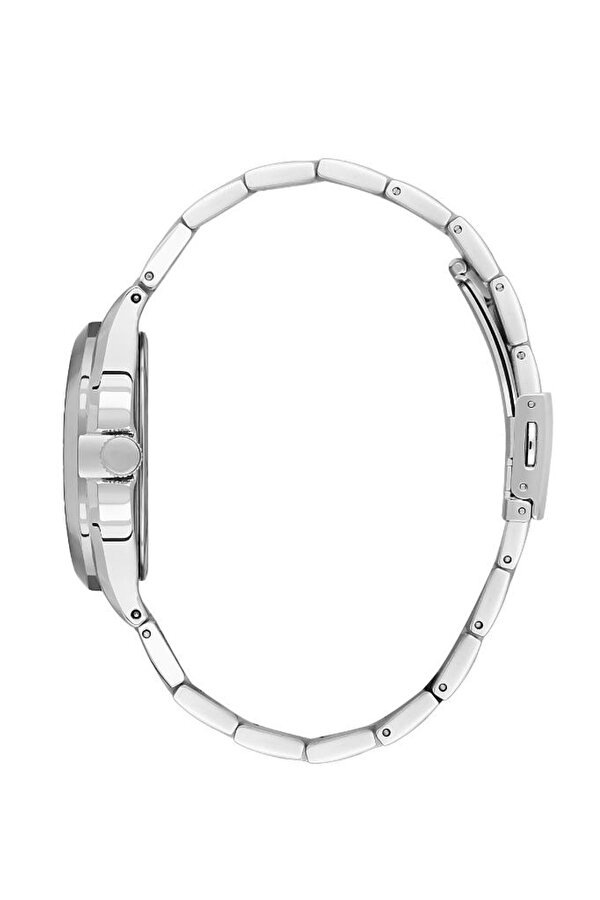 BG.1.10555-1 Çelik Kaplama Fonksiyonlar Aktif  Metalik Erkek Kol Saati