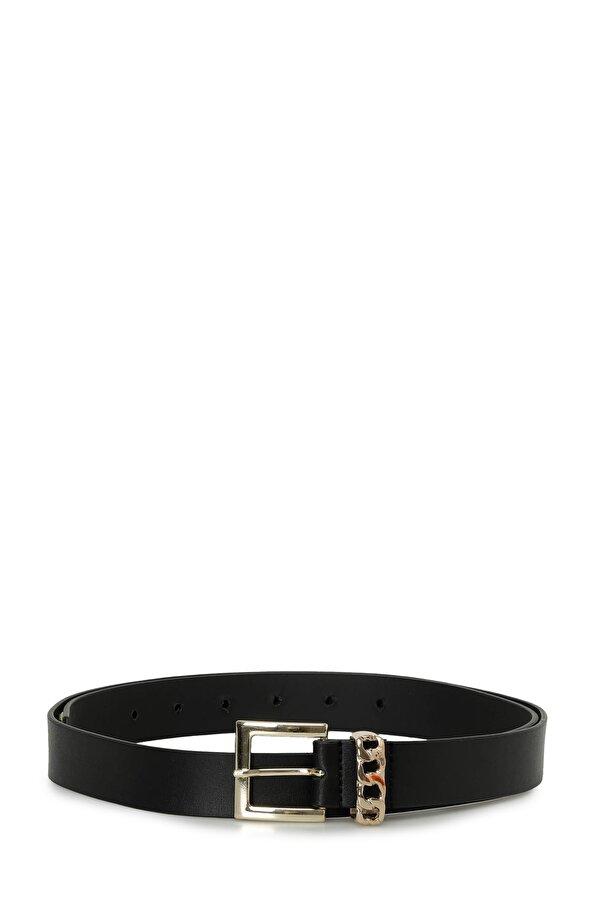 GL ZINCIR 4PR Siyah Kadın Kemer