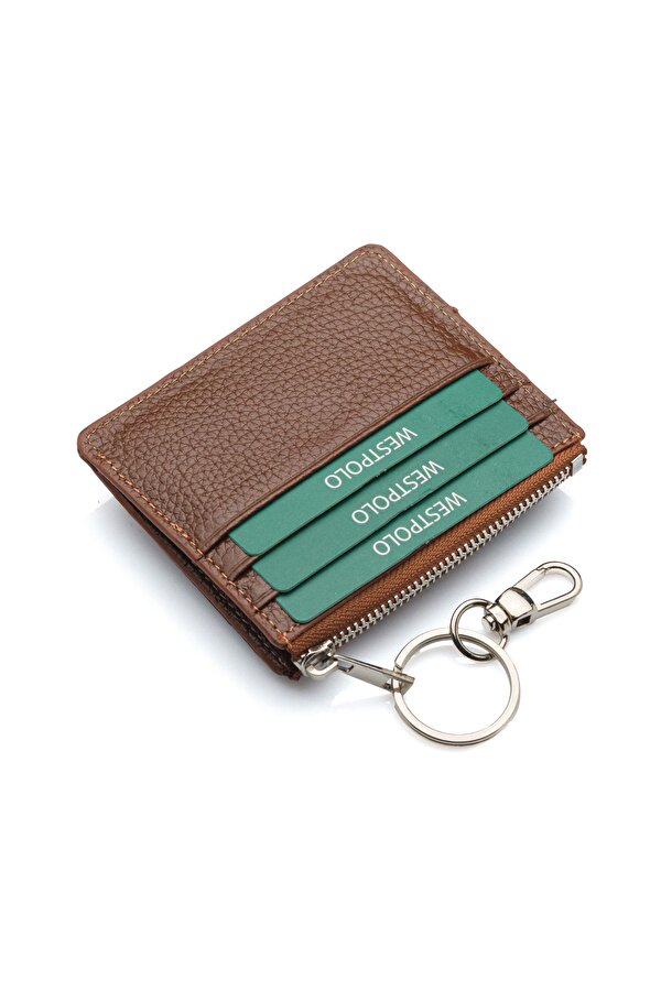 Hakiki Deri Anahtarlıklı Bol Kartlıklı Unisex Kartlık TRY114