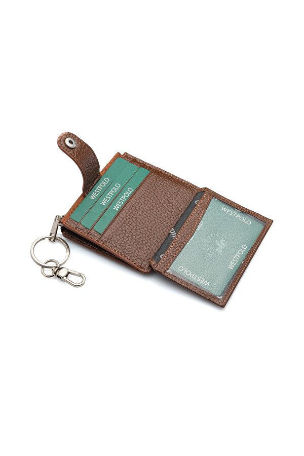 Hakiki Deri Anahtarlıklı Bol Kartlıklı Unisex Kartlık TRY114
