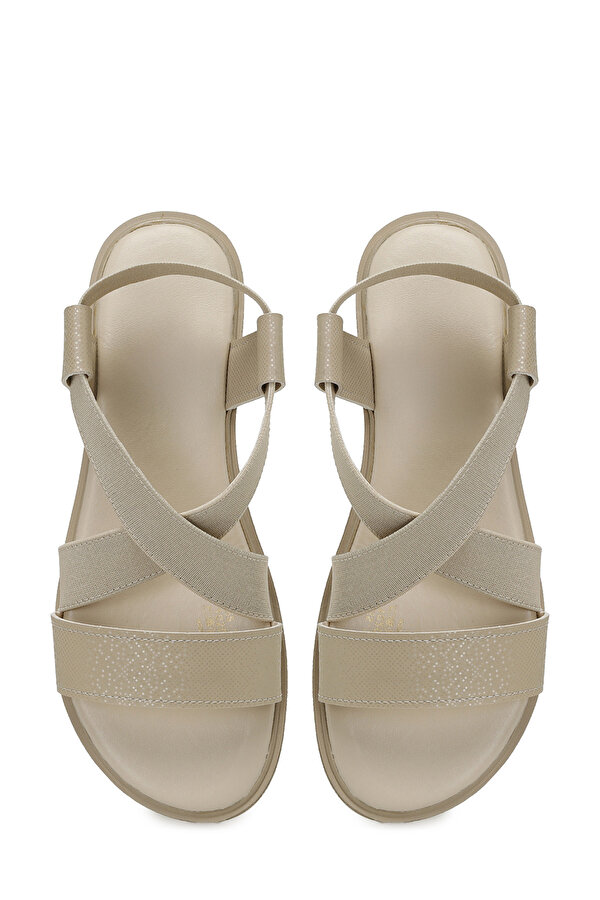 25S-275 5FX Bej Kadın Düz Sandalet