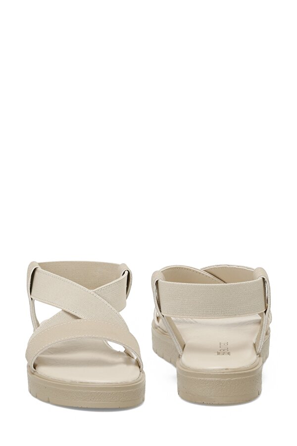 25S-275 5FX Bej Kadın Düz Sandalet