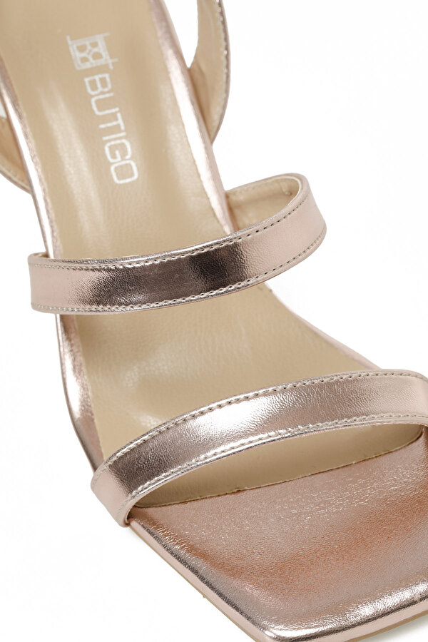 25S-218 5FX Rose Gold Kadın Topuklu Sandalet