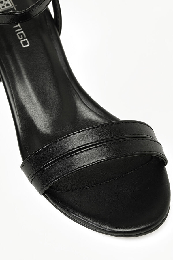 25S-561 5FX Siyah Kadın Topuklu Sandalet