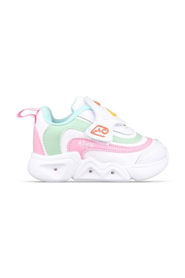 Kız Bebek Sneaker - Beyaz-Yeşil, Konforlu