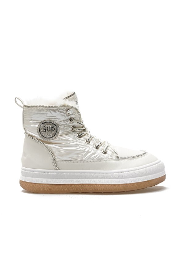Kadın Taş Detaylı Sneaker Günlük Bot (36-40) 24k 23k321-7 Z Bej
