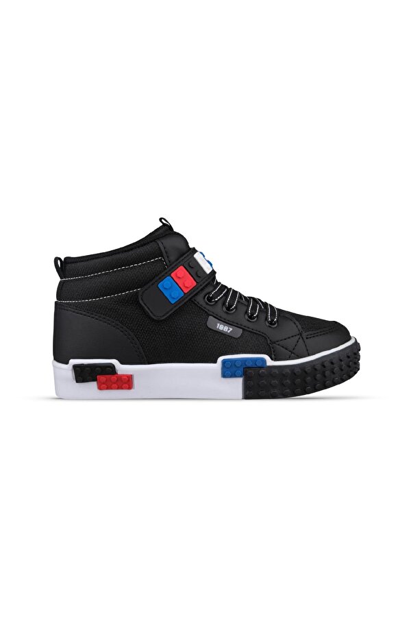 Büyük Erkek Çocuk Tekstil Siyah Sneaker Bot