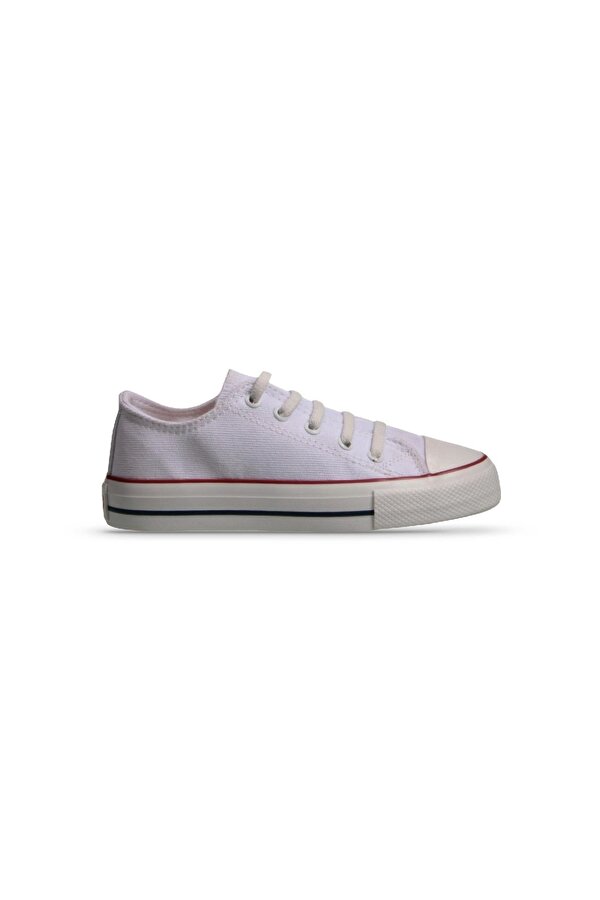 Büyük Erkek Çocuk Sneaker - Beyaz, Tekstil