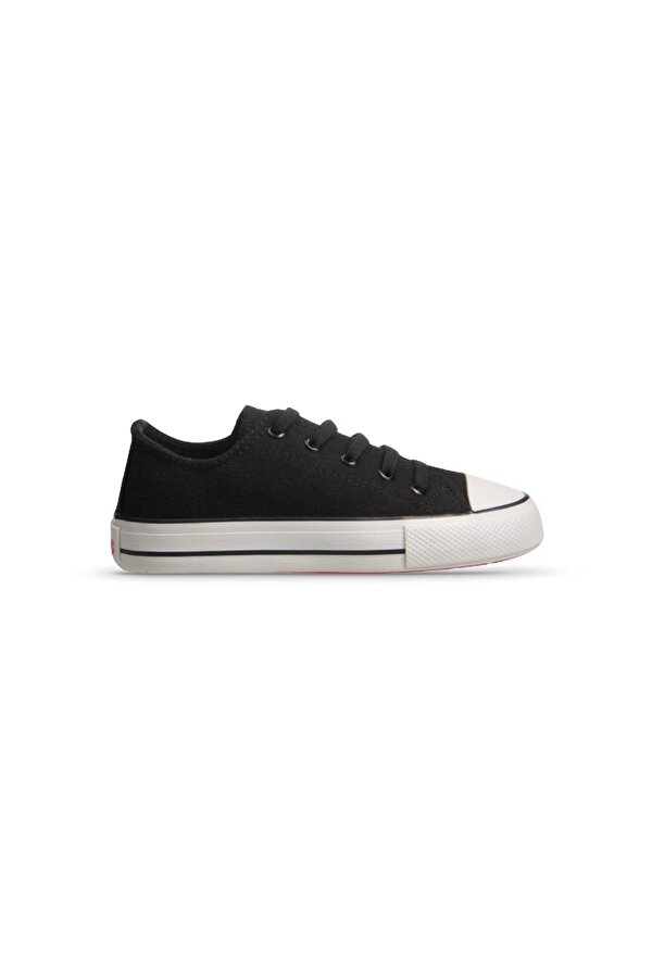 Büyük Erkek Çocuk Sneaker - Siyah, Tekstil