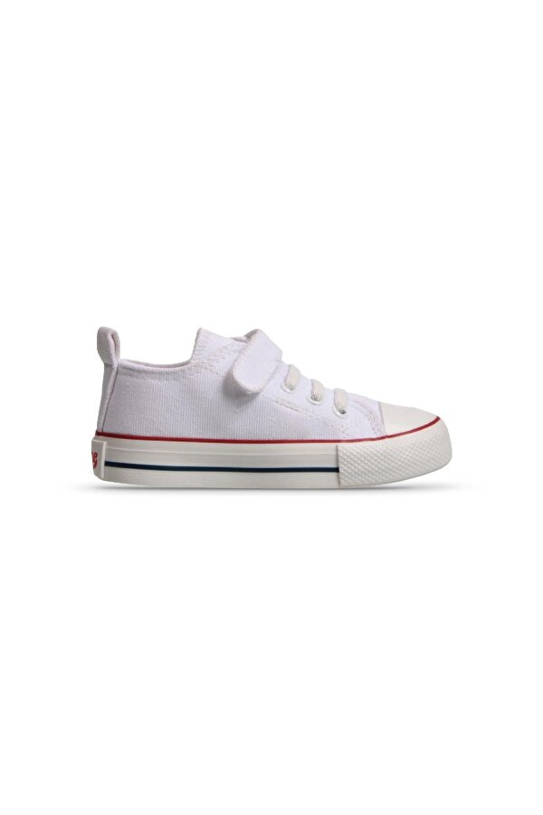 Küçük Erkek Çocuk Sneaker - Beyaz, Tekstil