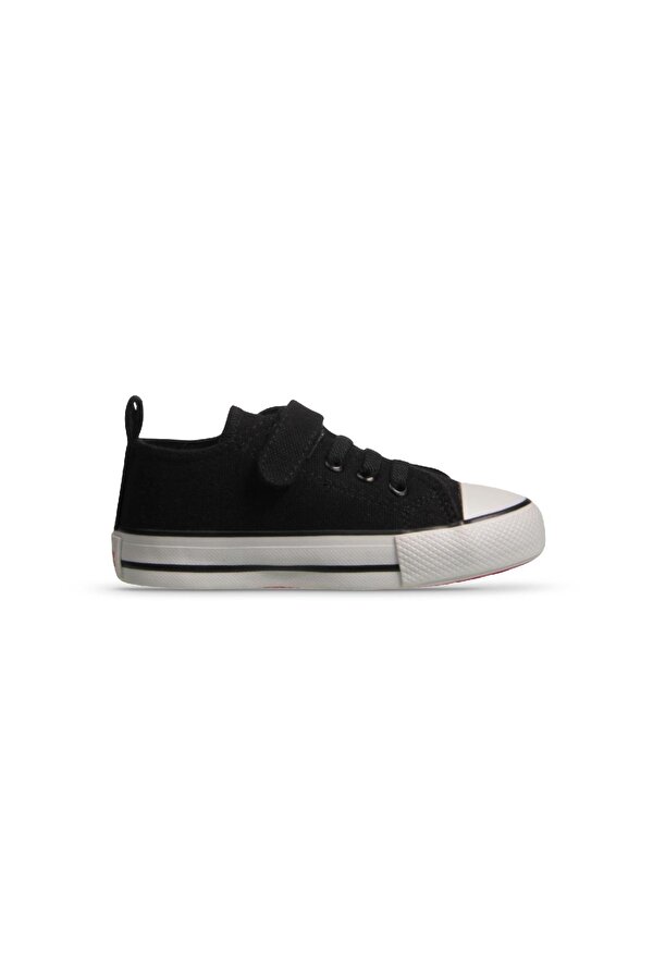 Küçük Erkek Çocuk Tekstil Siyah Sneaker