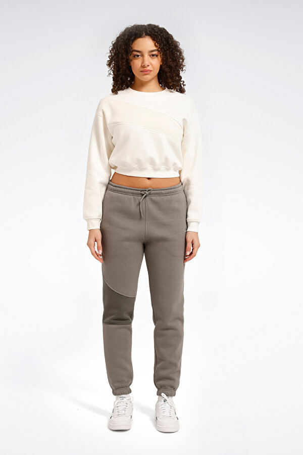 AE VECTOR LAYER Ekru Kadın Sweatshirt