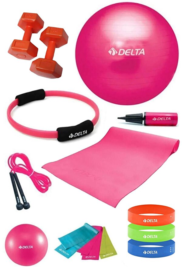 4 MM Minderli PFS Fuşya Full Pilates Seti ( 55 cm - 20 cm )
