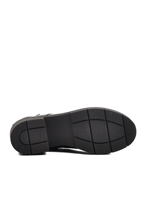 2454601K Siyah Hakiki Deri İçi Polarlı Kadın Bot