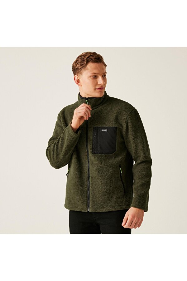 Frankie Borg Fleece Erkek Polar-HAKİ