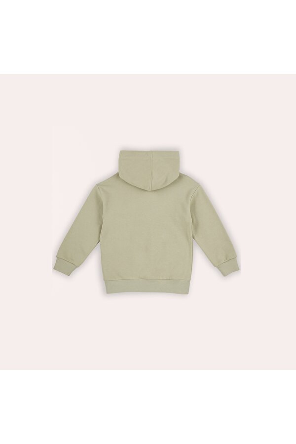 Erkek Çocuk Cep Detaylı Kapüşonlu Sweatshirt
