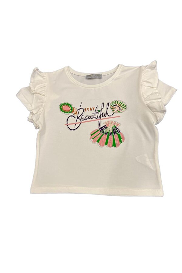 Kız Çocuk Fırfırlı T-Shirt