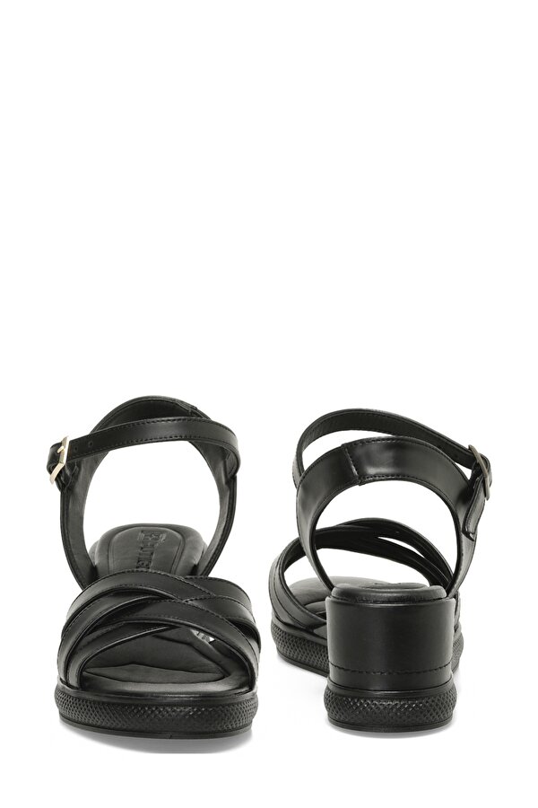 25S-281 5FX Siyah Kadın Dolgu Topuk Sandalet