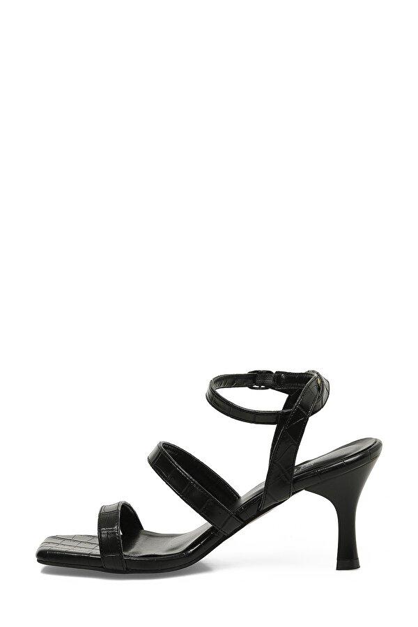 25S-218 5FX Siyah Kadın Topuklu Sandalet