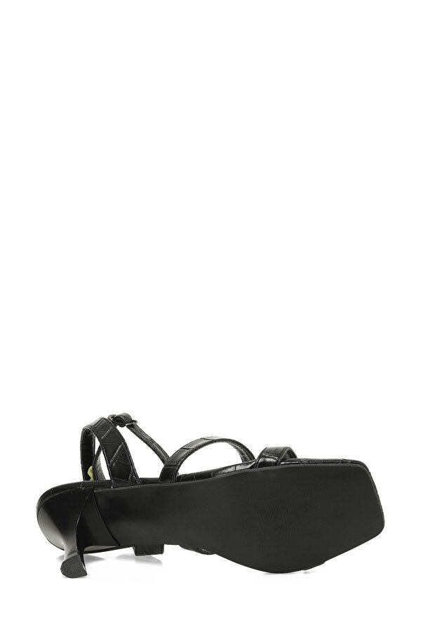 25S-218 5FX Siyah Kadın Topuklu Sandalet