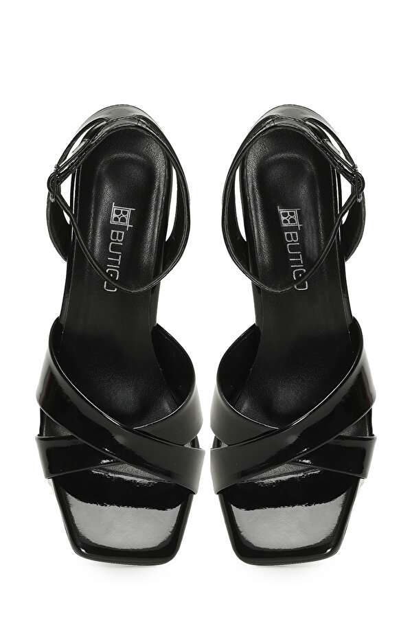 25S-278 5FX Siyah Kadın Topuklu Sandalet