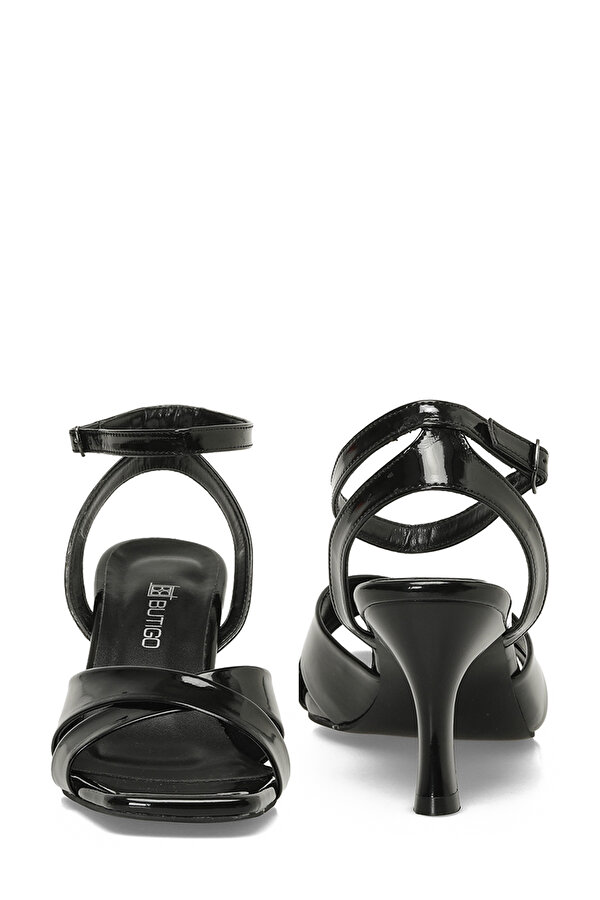 25S-278 5FX Siyah Kadın Topuklu Sandalet