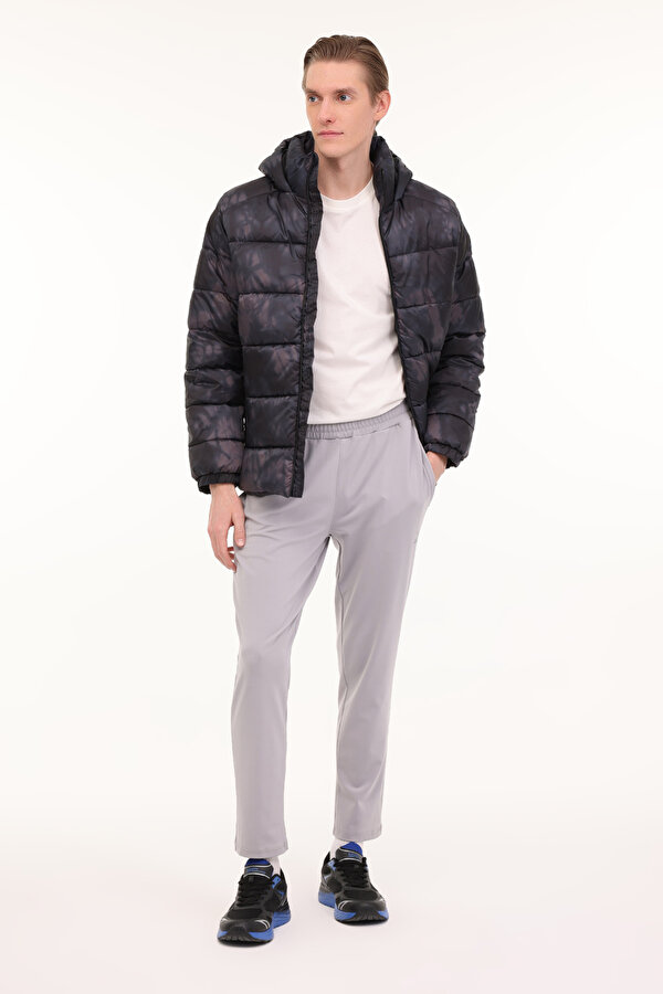 ML WARM COAT MJ24828 4PR Gri Erkek Kısa Kaban