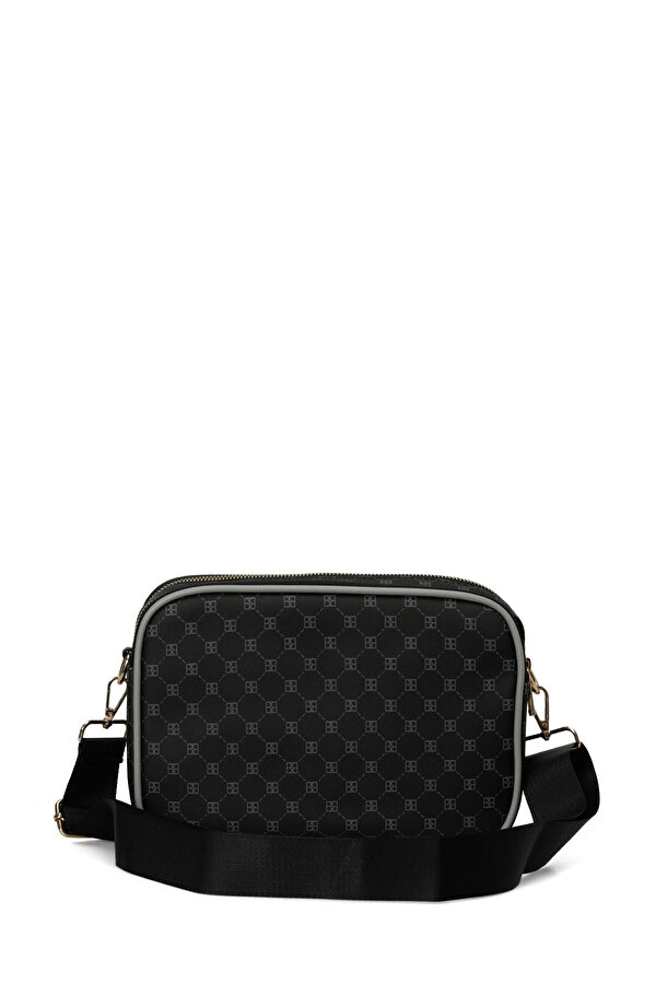 MNG SERIT DTY CPRZ 4PR Siyah Kadın Çapraz Çanta