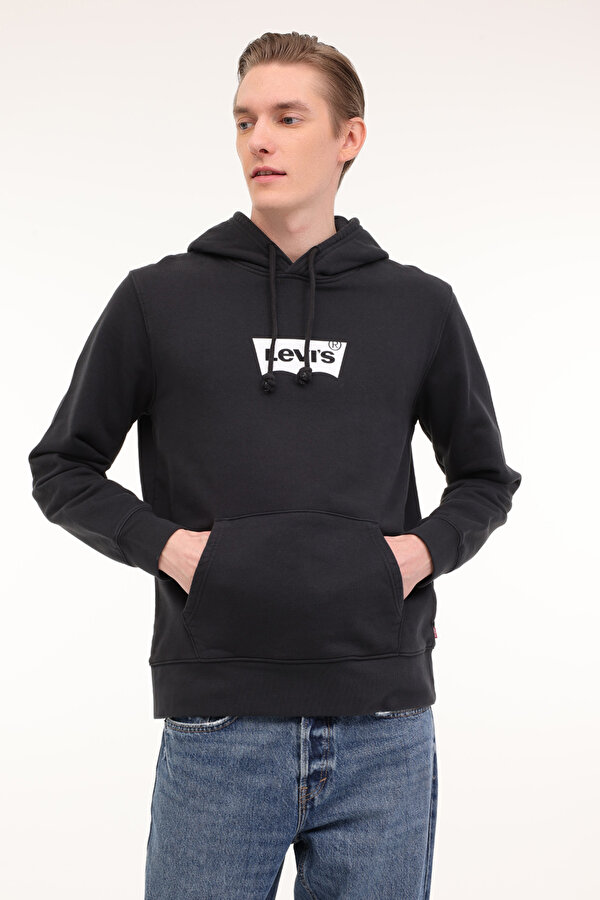 LEVI’S LSE T2 STD GRAPHIC HOOD S Siyah Erkek Sweatshirt