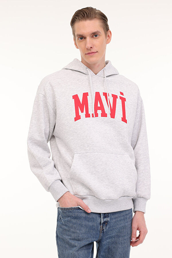MAVİ BASKILI SWEATSHIRT ANTRASIT MELANJ Erkek Sweatshirt