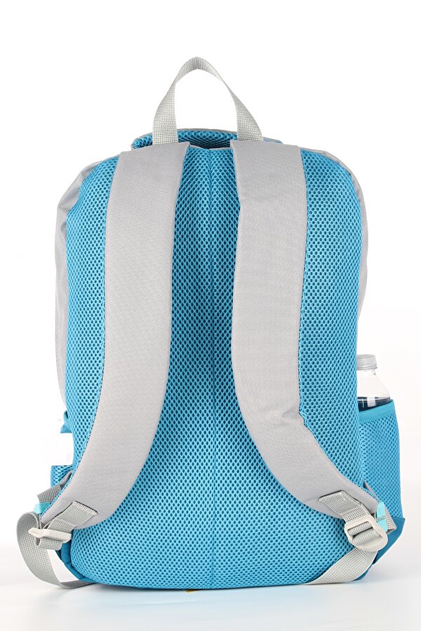 My polo 8810 Çok Gözlü Geniş Hacimli Terletmeyen Ortopedik Sırt Destekli Lise Ortaokul Ilkokul Okul Çantası MAVİ