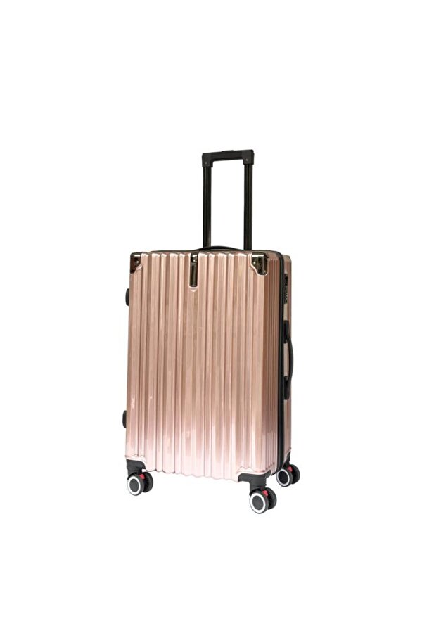 Kabin Boy %100 Polikarbon Valiz 4x2 Teker Rose 1085