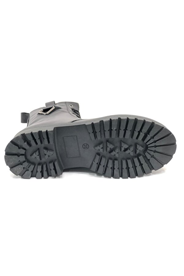 2227 Hakiki Deri Tokalı Kısa Kadın Postal Bot