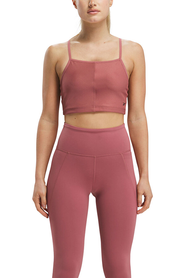Reebok Yoga Performance Rib Crop Розовый 003 Женщина Майка