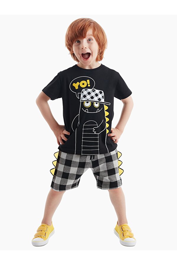 Yo Dino Erkek Çocuk T-shirt Şort Takım