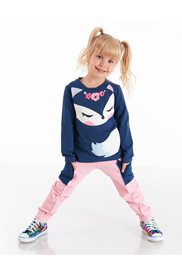 Cute Fox Kız Çocuk T-shirt Pantolon Takım