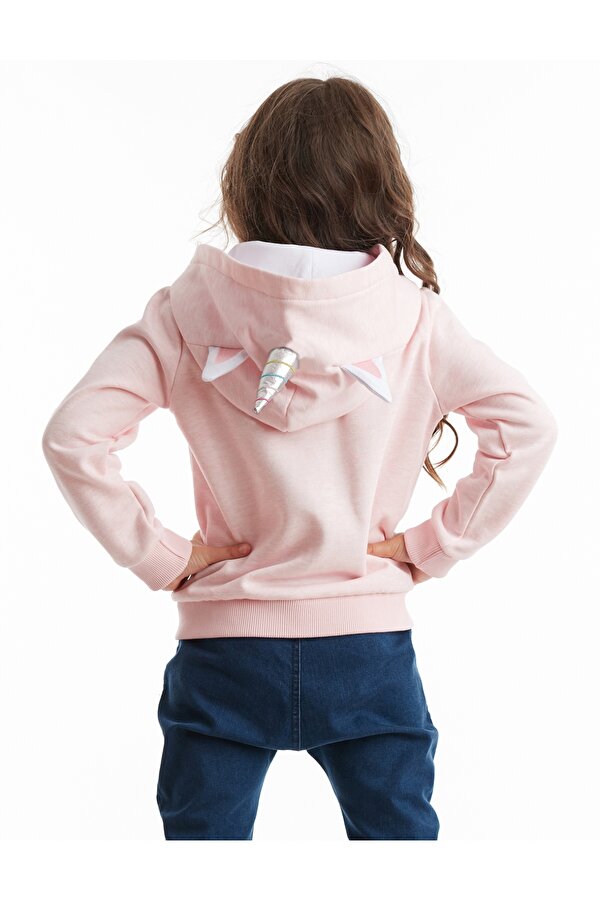 Unicorn Kapişonlu Kız Çocuk Sweatshirt