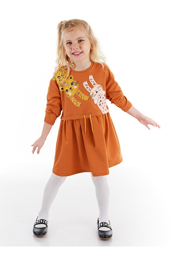 Mini Leoparlar Kız Çocuk Elbise