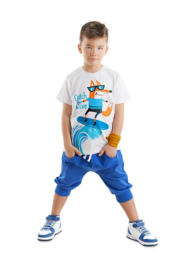 Surf Fox Erkek Çocuk T-shirt Kapri Şort Takım