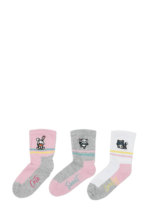 Polaris Lovely 3 Lu Skt-G 4Pr Розовый 007 Дошкольник, Девоч. Носки 3 Пары