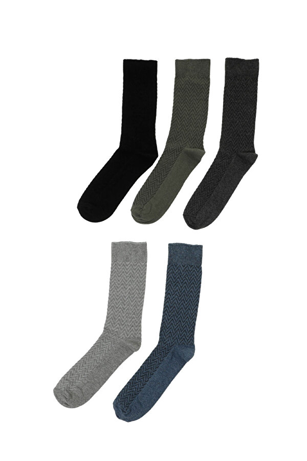 Polaris Jakar 5Li Skt-M 4Pr Черный 004 Мужчина Носки 5 Пар