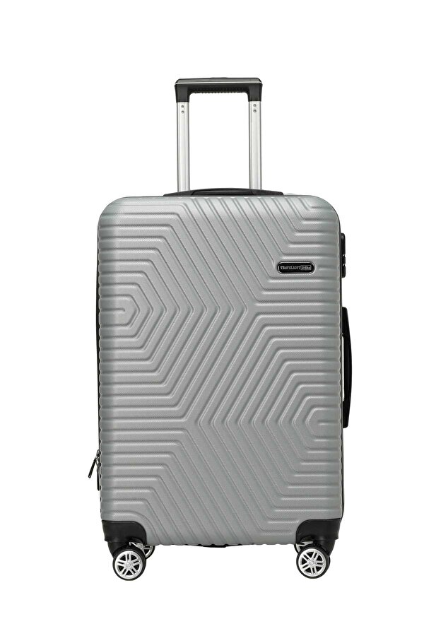 SANDERUM -O 5FX Gri Unisex Orta Boy Valiz