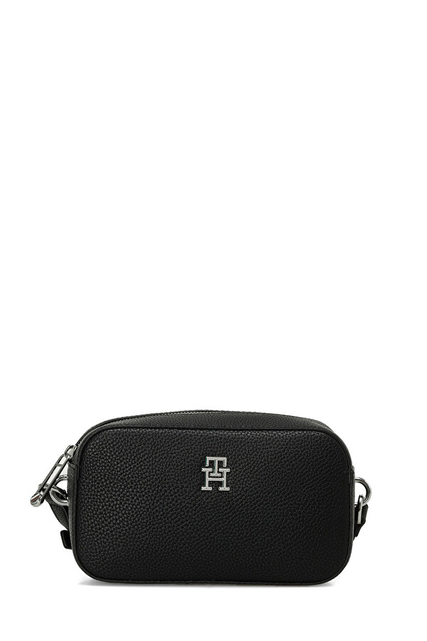 TH EMBLEM CAMERA BAG Siyah Kadın El Çantası