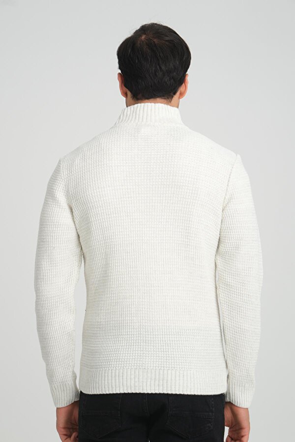 ALEXANDERGARDI BALIKÇI YAKA FERMUARLI TRİKO HIRKA (E22-5714)