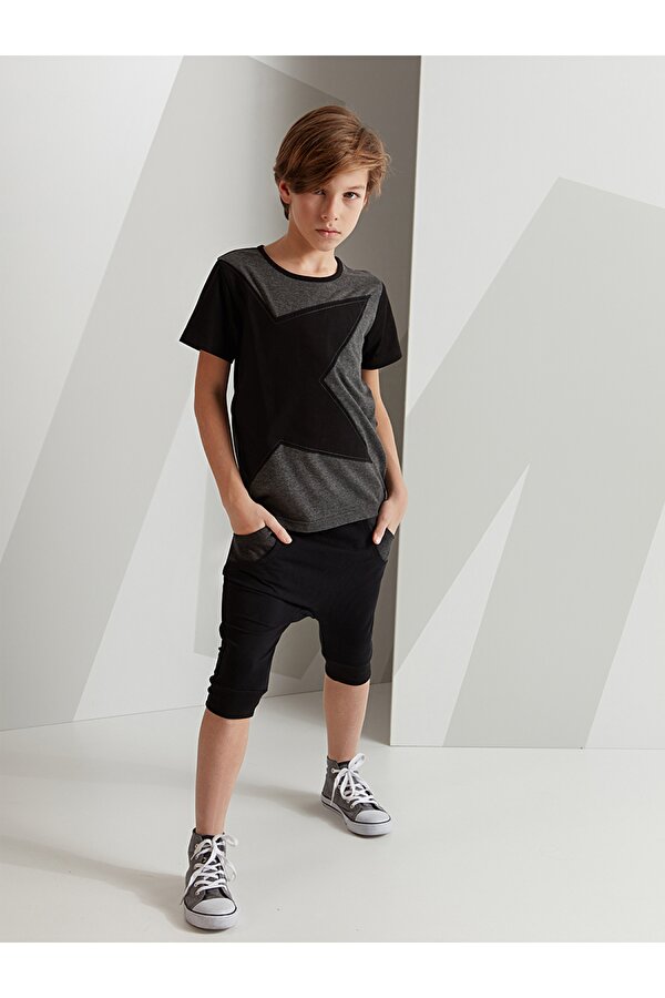 Gray Star Erkek Çocuk T-shirt Kapri Şort Takım