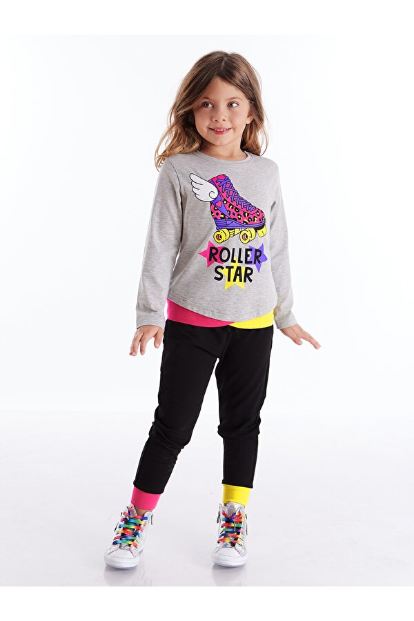 Roller Star Kız Çocuk T-shirt Pantolon Takım